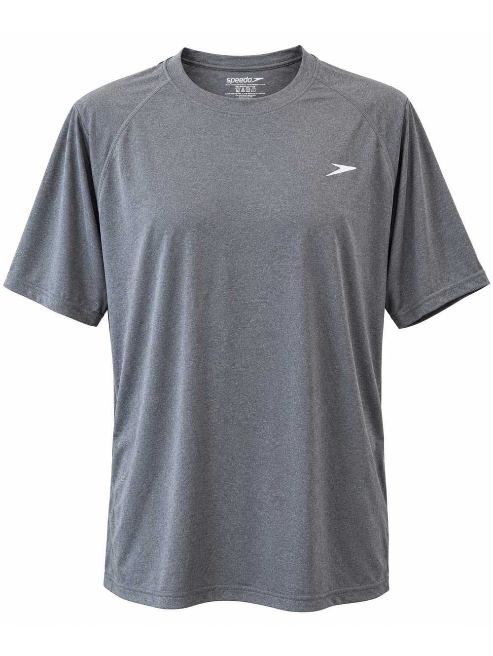 Speedo Men’s XXL Gray Heather Performance Athletic T-Shirt Polyester